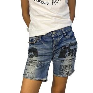 Hysteric Glamour x The Doors Jim Morrison Denim Shorts
